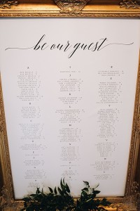 wedding seating chart